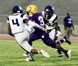 Cory Whitmore goes for a long game in an earlier game against Washington Union. The Tigers have a week off before hosting Porterville on Sept. 24.